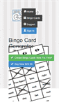 Mobile Screenshot of bingocardgenerator.net