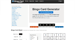 Desktop Screenshot of bingocardgenerator.org